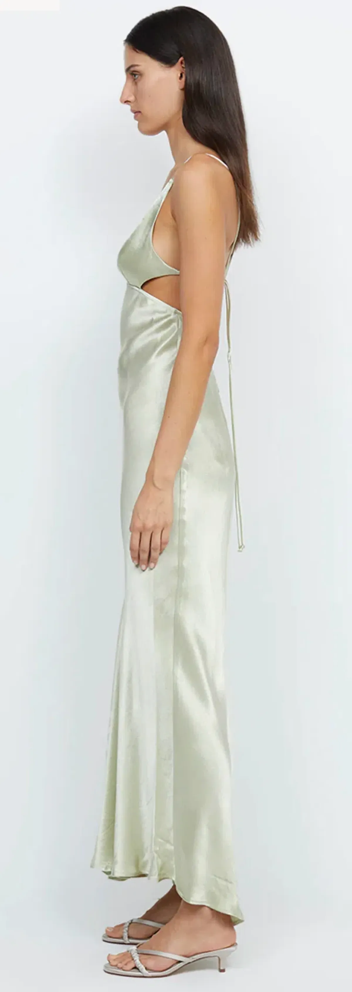 Bec & Bridge Indi Strappy Maxi Dress Honeydew Green Size 10 - Image 5