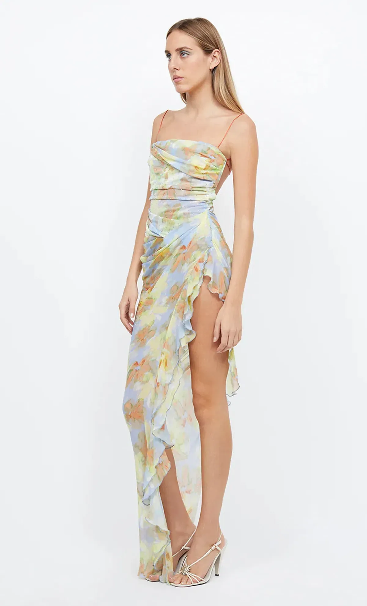 Bec & Bridge Zephy Asym Dress Floral Size AU 10 - Image 4