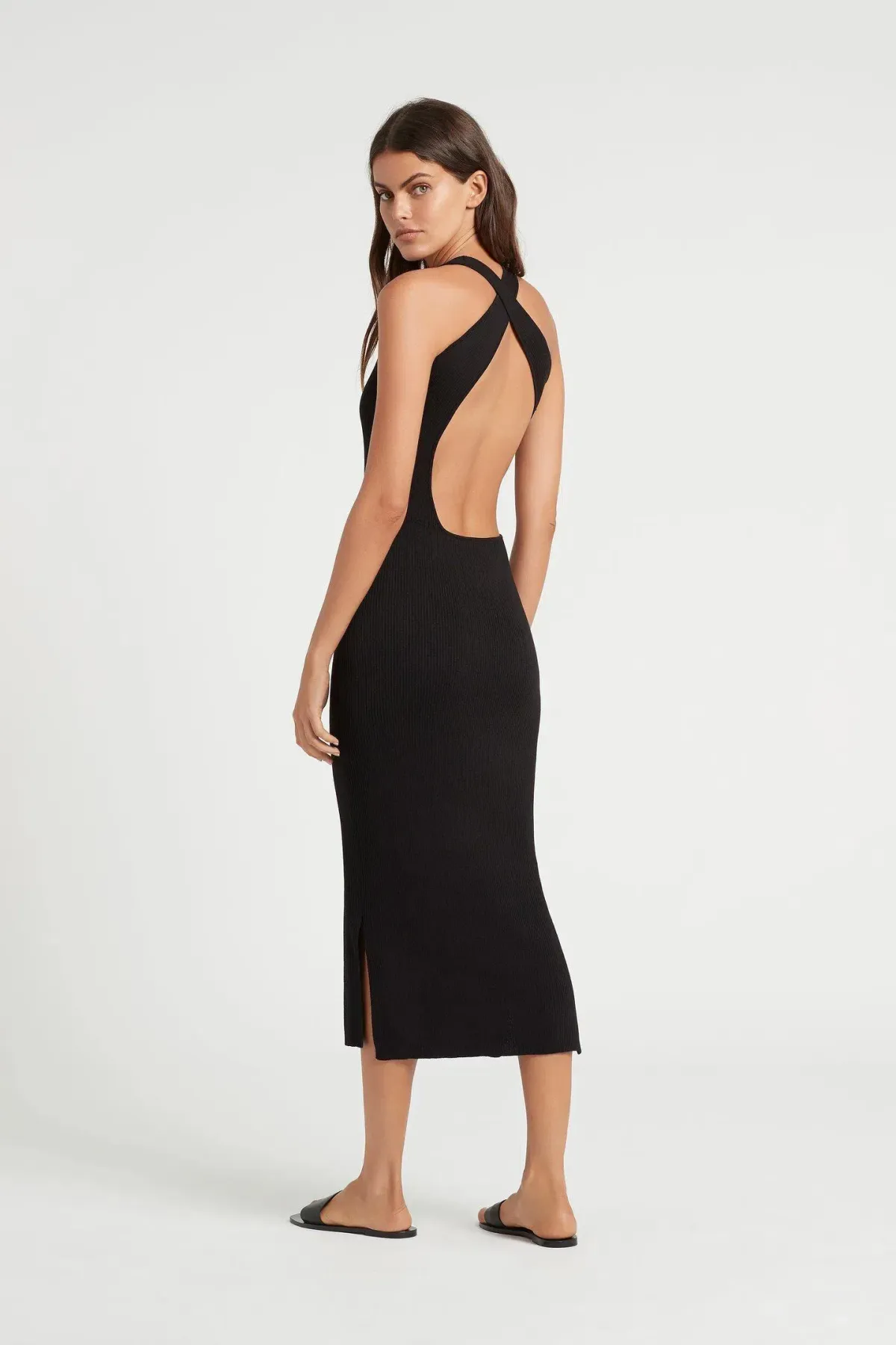 Sir The Label Marcelle Open Back Dress Black Size 1 / AU 8 - Image 2