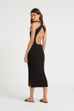 Sir The Label Marcelle Open Back Dress Black Size 1 / AU 8 for rent on The Volte - image 2