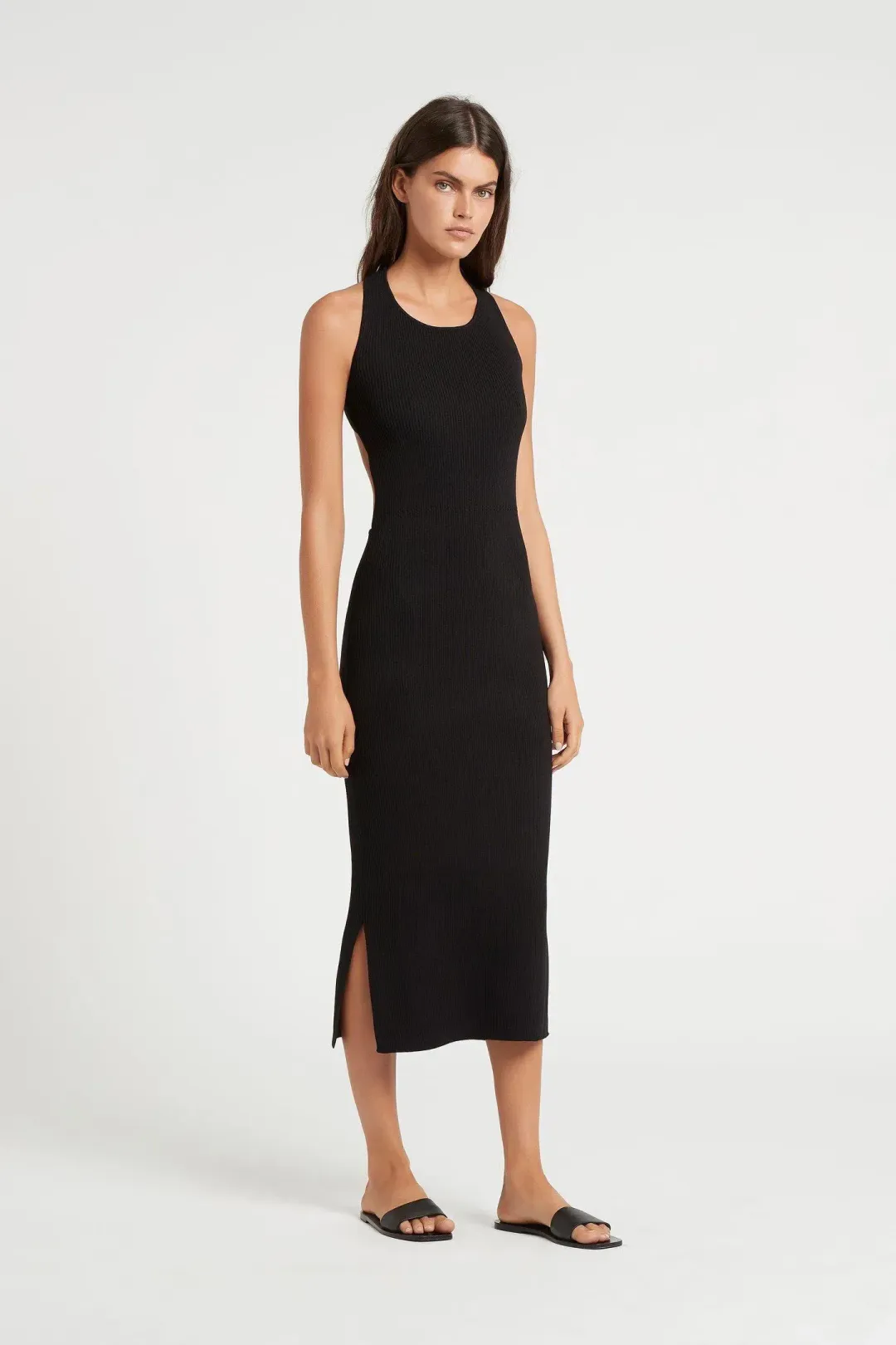 Sir The Label Marcelle Open Back Dress Black Size 1 / AU 8 for rent on The Volte - main image