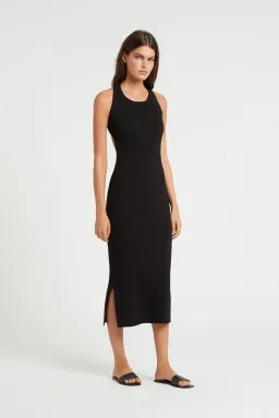 Sir The Label Marcelle Open Back Dress Black Size 1 / AU 8 for rent on The Volte - image 1