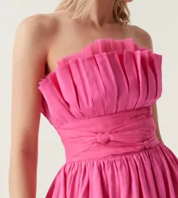 Aje Whisper Layered Mini Dress in Pink Size 6 for rent on The Volte - image 4
