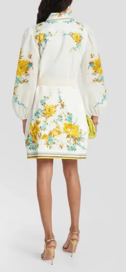 Zimmermann Halcyon Shirt Dress Floral Size 1 / AU 10 for rent on The Volte - image 4
