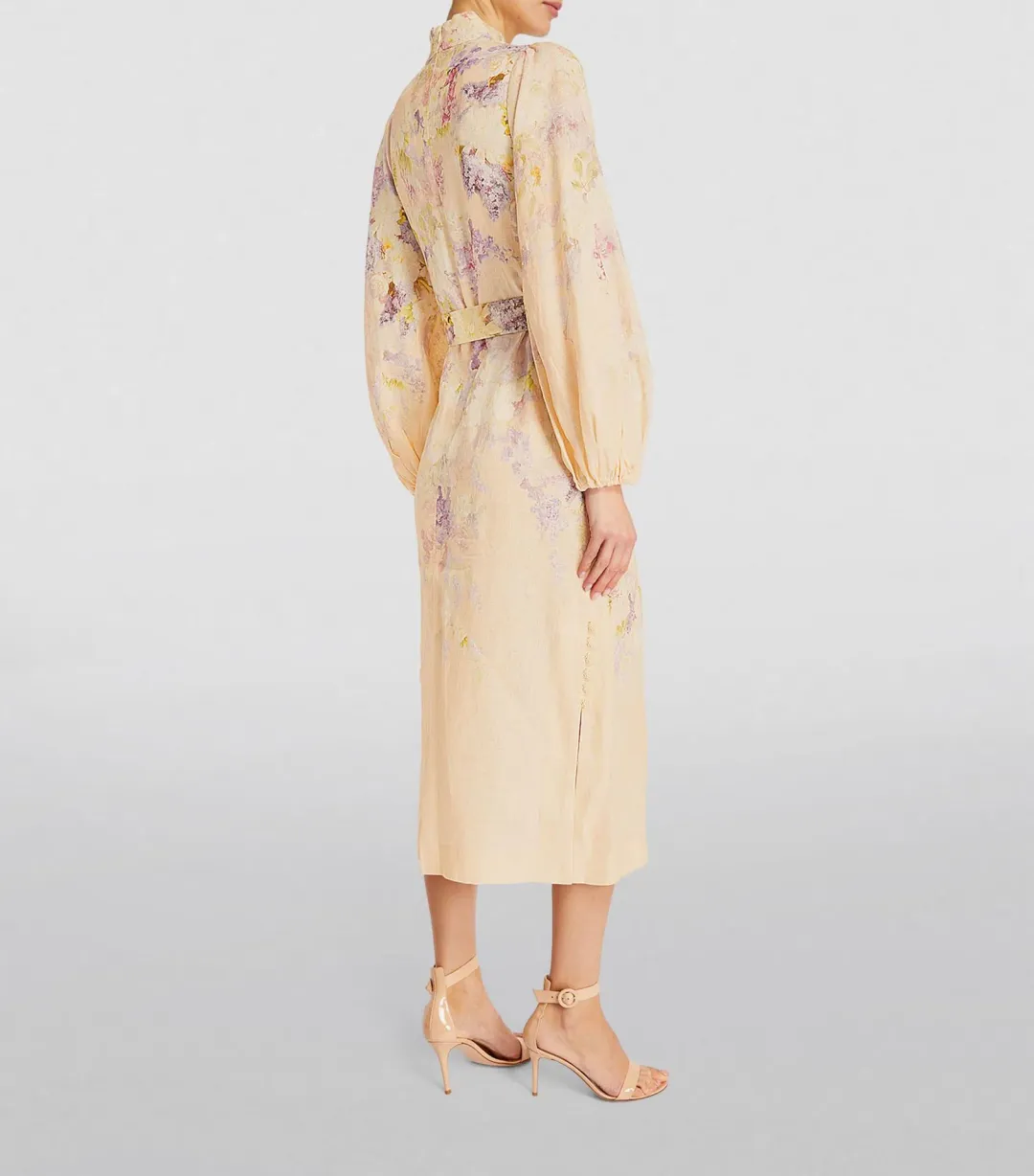 Zimmermann Lyrical Buttoned Midi Dress Floral Size 2/ AU 12 for rent on The Volte - main image