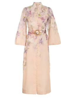 Zimmermann Lyrical Buttoned Midi Dress Floral Size 2/ AU 12 for rent on The Volte - image 4