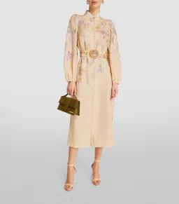 Zimmermann Lyrical Buttoned Midi Dress Floral Size 2/ AU 12 for rent on The Volte - image 1