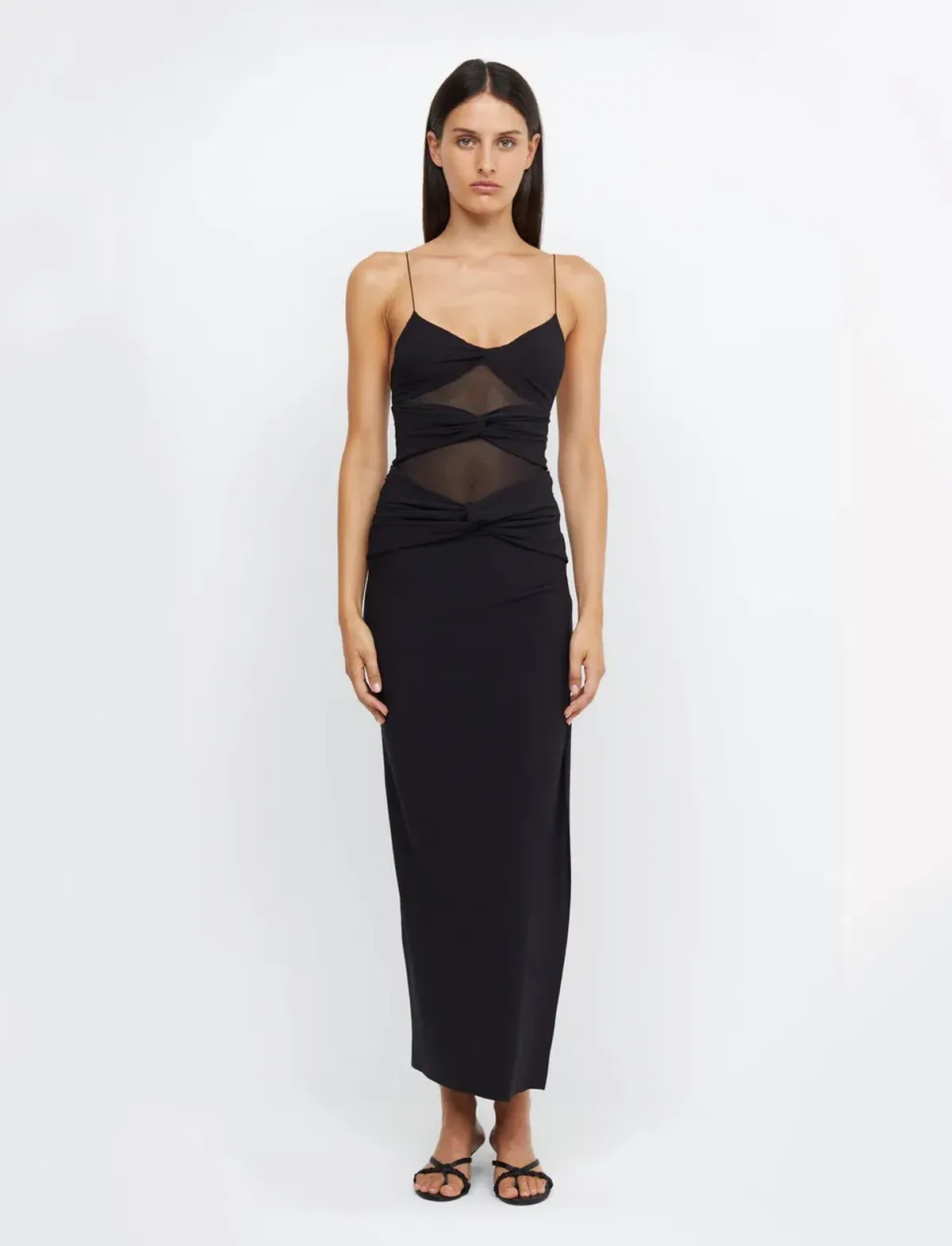 Bec & Bridge Montana Twist Maxi Dress Black Size 8 - Image 1