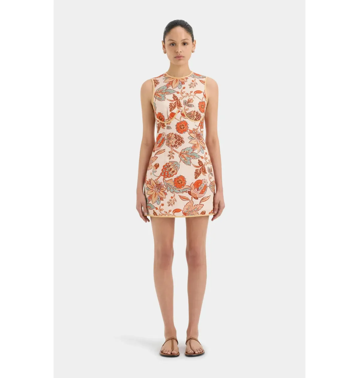 Sir the Label Noemi Mini Dress Floral Print Size 4 / AU 14 - Image 1