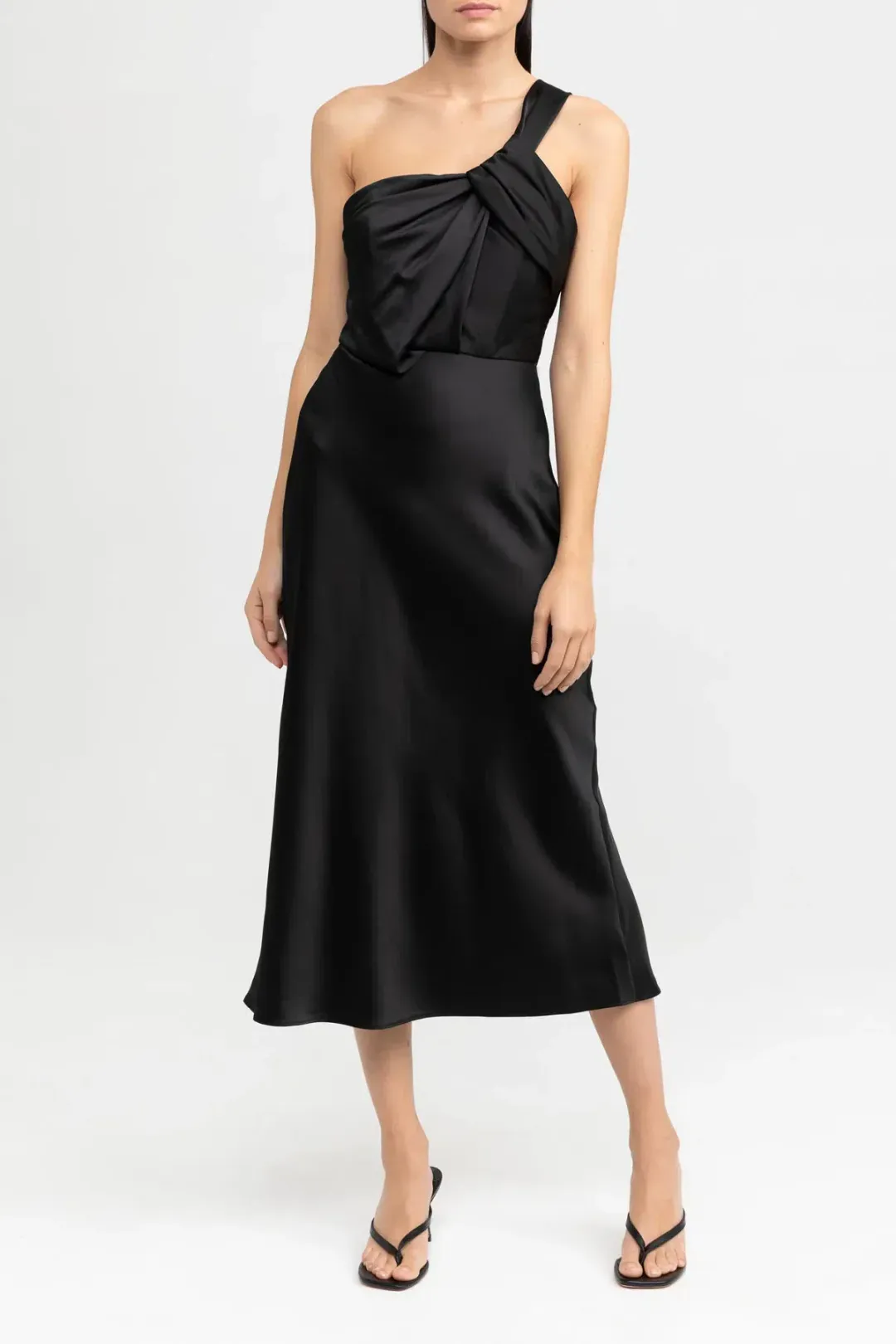 Significant Other Macy Midi Dress Black Size 10 for rent on The Volte - main image