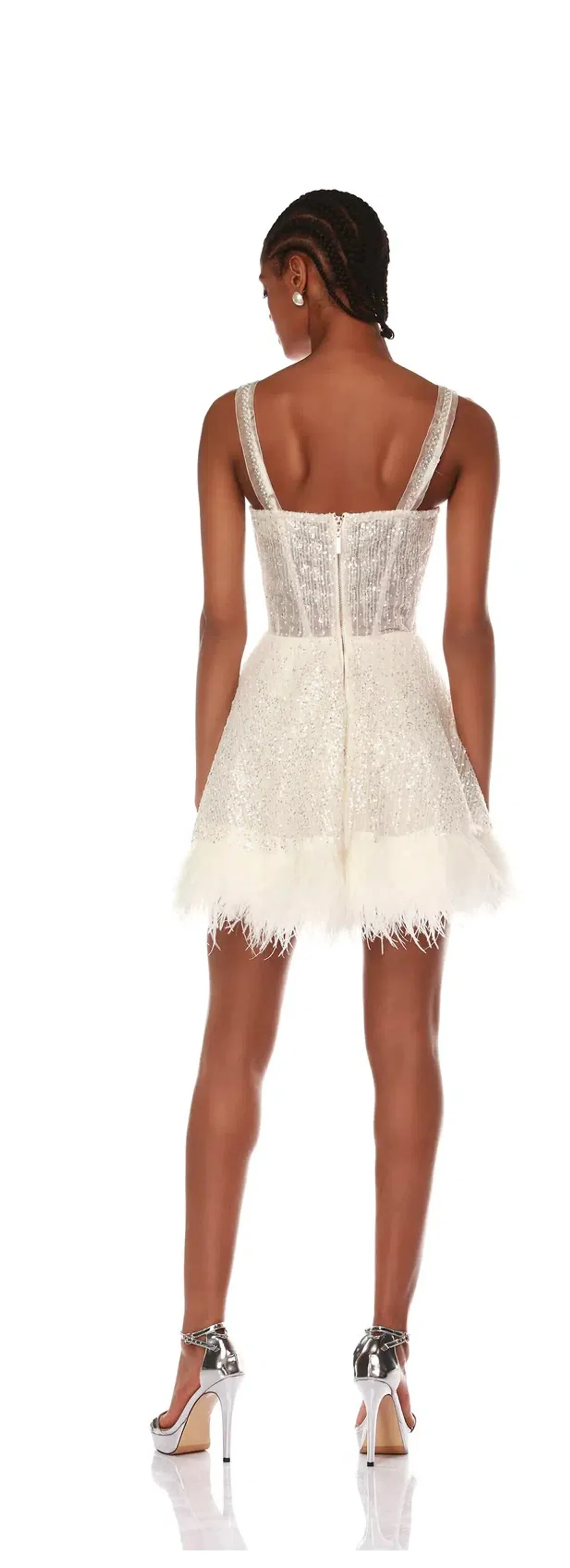 Bronx and Banco Mademoiselle Mini Dress White Size S / AU 8 - Image 3