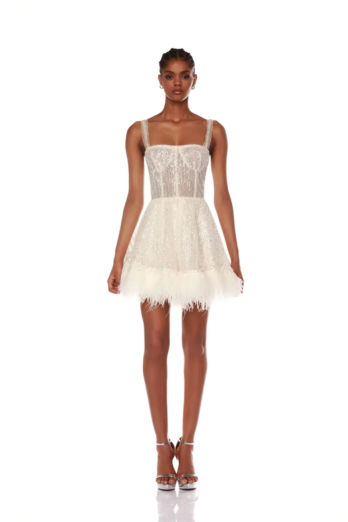 Bronx and Banco Mademoiselle Mini Dress White Size S / AU 8 - Image 1