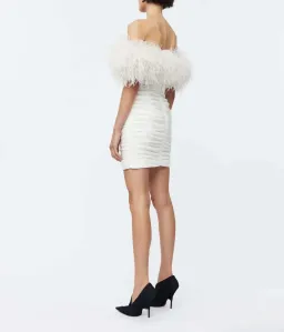 Rachel Gilbert Zion Mini Dress Ivory Size 0 / AU 6 for rent on The Volte - image 4