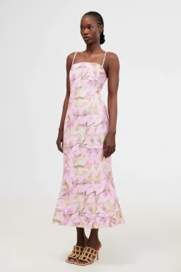 Significant Other Beatrice Midi Dress in Pink Lily Size 10 for rent on The Volte - image 2