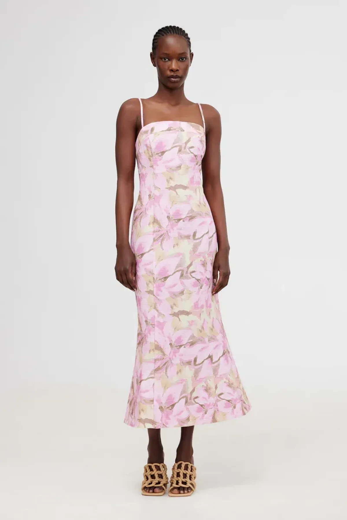Significant Other Beatrice Midi Dress in Pink Lily Size 10 - Image 1