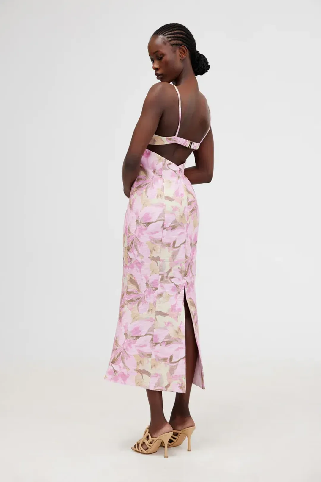 Significant Other Beatrice Midi Dress in Pink Lily Size 10 for rent on The Volte - main image