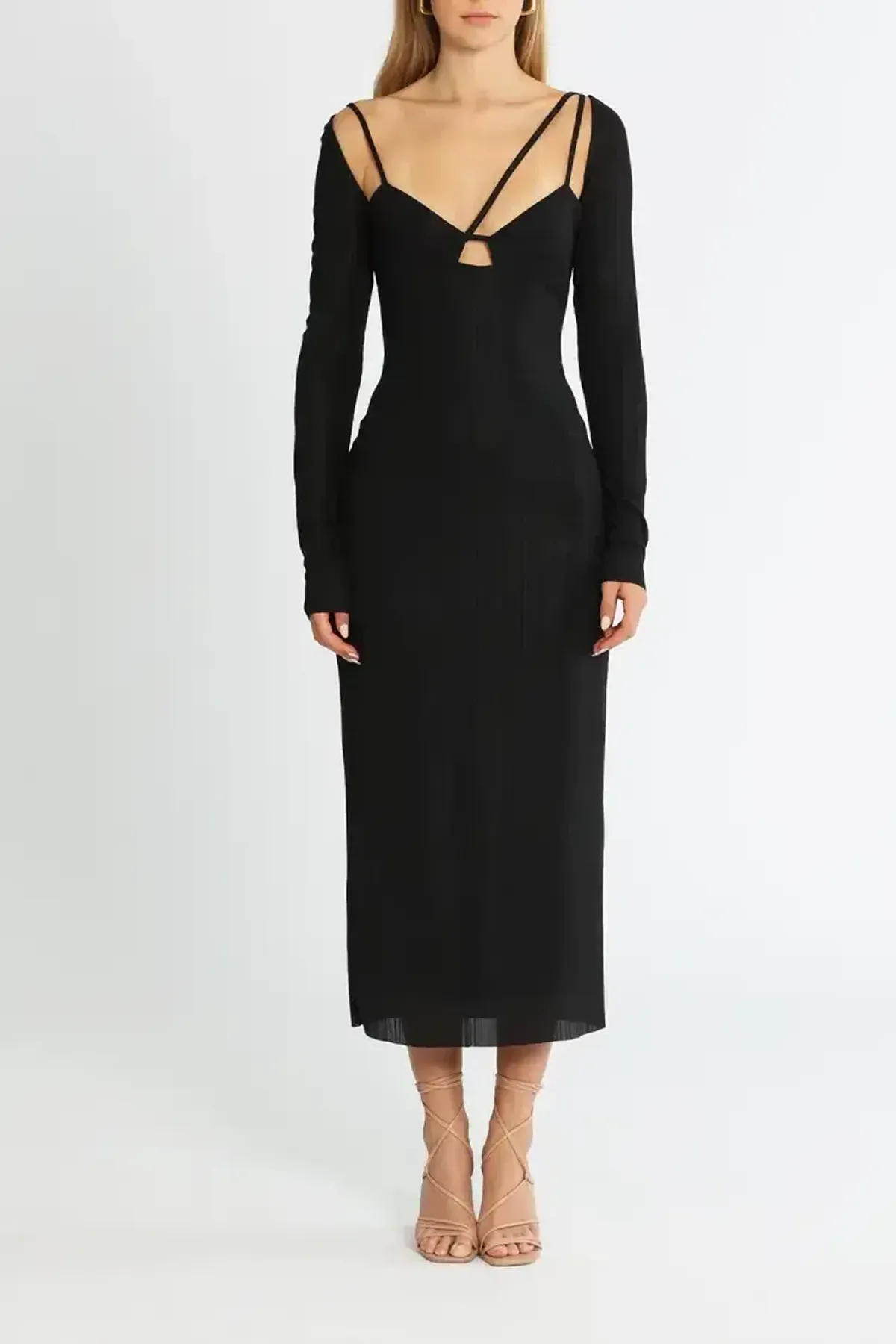 Camilla and Marc Verner Midi Dress in Black Size 12 - Image 1