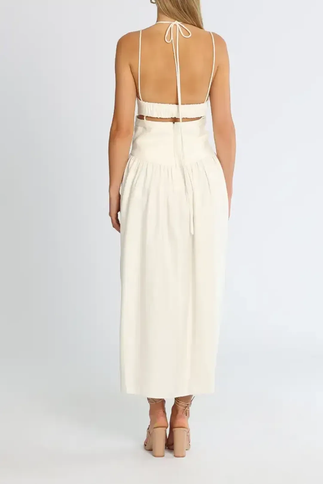 Camilla and Marc Alina Midi Dress in Cream Size 12 for rent on The Volte - main image