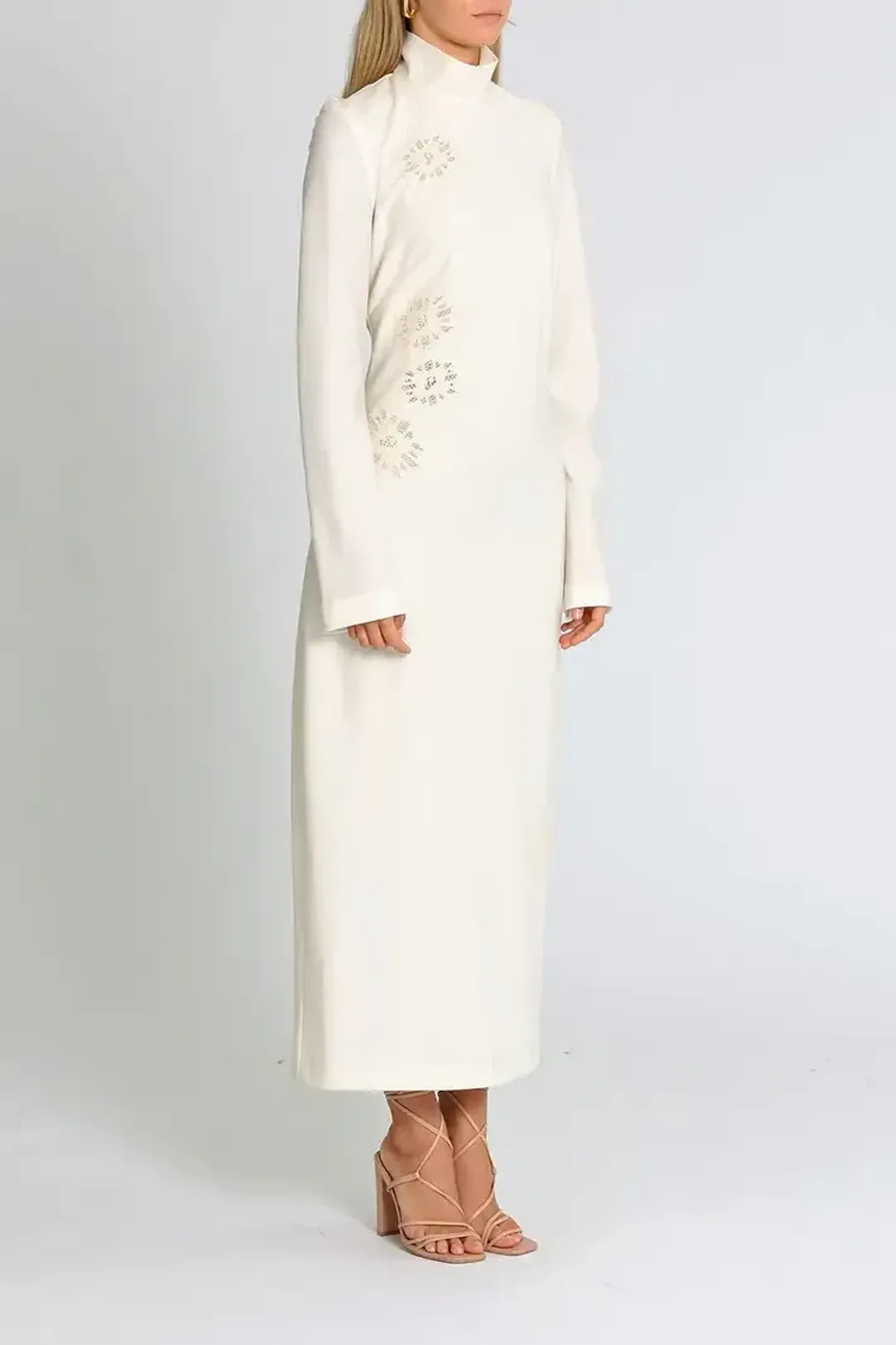 Camilla and Marc Viola Midi Dress in Cream Size 12 for rent on The Volte - main image