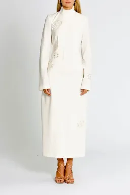 Camilla and Marc Viola Midi Dress in Cream Size 12 for rent on The Volte - image 4