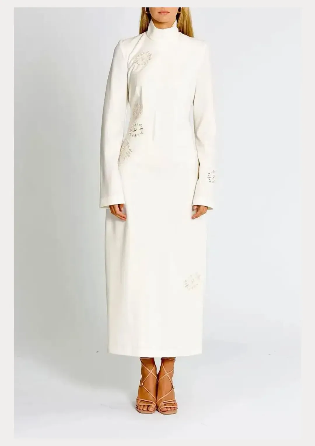 Camilla and Marc Viola Midi Dress in Cream Size 12 for rent on The Volte - main image
