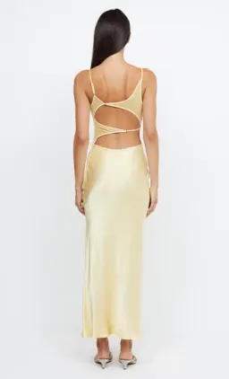 Bec & Bridge Margot Split Midi Dress Yellow Size 10 for rent on The Volte - image 2