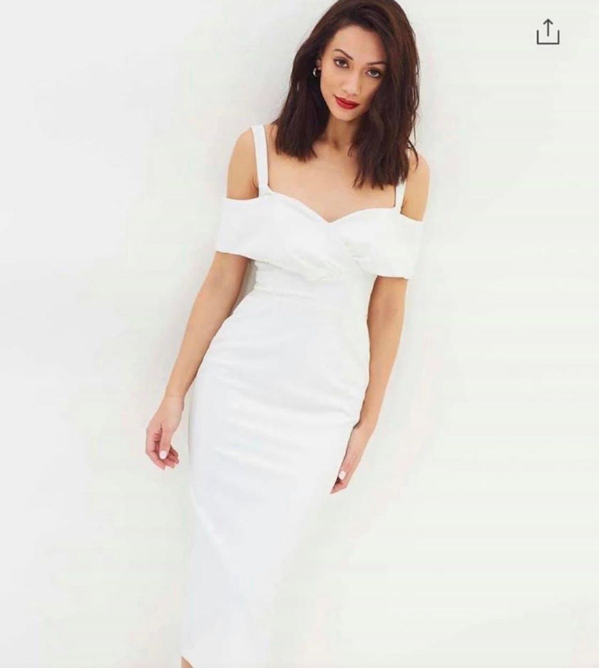 Pasduchas Riviera White Midi Dress Size 10 - Image 5