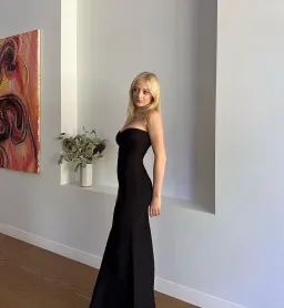 Herve Leger Black Sara Gown Size XS/AU6 for rent on The Volte - image 1