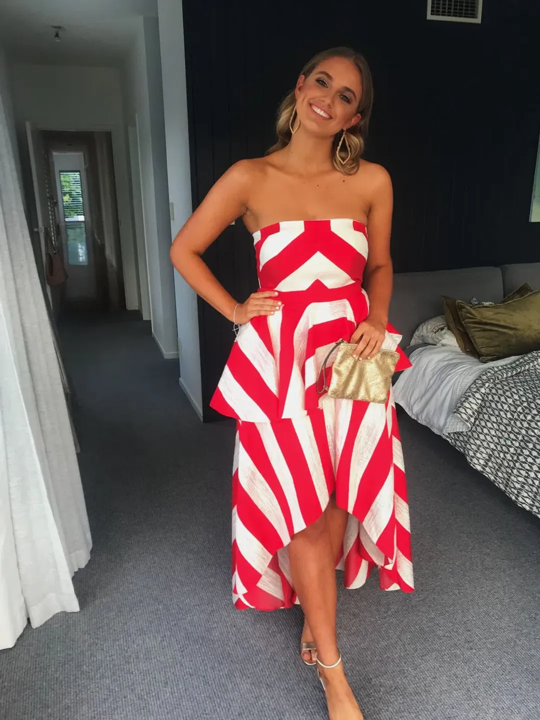 Sass and Bide The Stripe Dress Multi Size 12 for rent on The Volte - main image