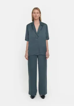 Viktoria and Woods Chorus Shirt and Pilot Pant Set in Deep Petrol Size 12/14 for rent on The Volte - image 1