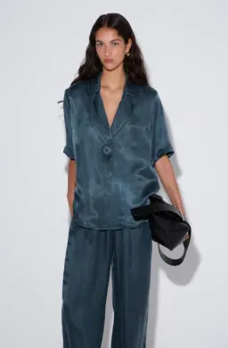 Viktoria and Woods Chorus Shirt and Pilot Pant Set in Deep Petrol Size 12/14 for rent on The Volte - image 2