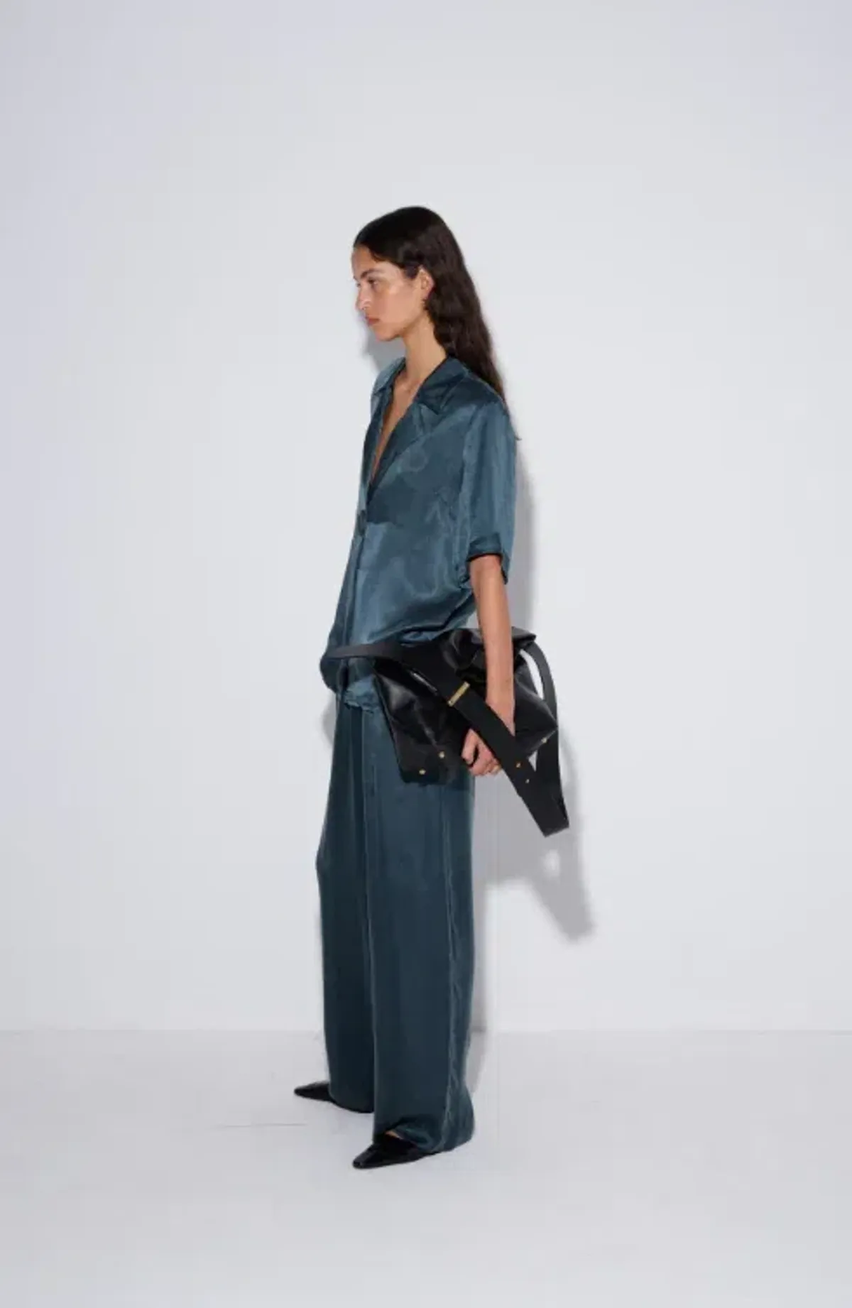 Viktoria and Woods Chorus Shirt and Pilot Pant Set in Deep Petrol Size 12/14 - Image 3