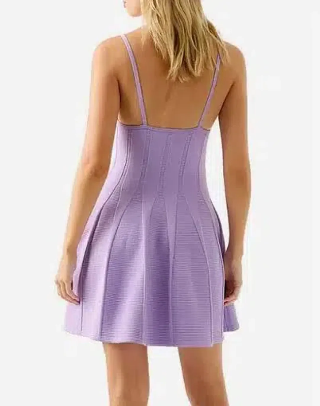 Aje Phaedra Ottoman Bustier Mini Dress Lilac Size L / AU 12 for rent on The Volte - main image