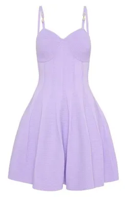 Aje Phaedra Ottoman Bustier Mini Dress Lilac Size L / AU 12 for rent on The Volte - image 3