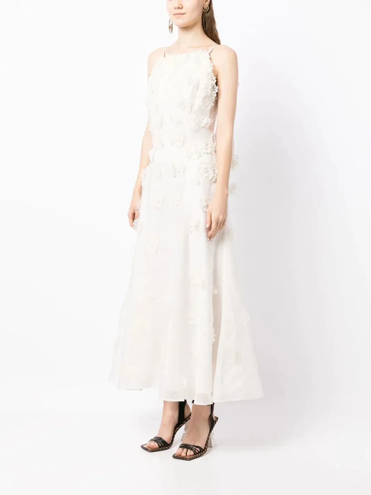 Rachel Gilbert Lorie Maxi Dress Ivory Size 0 / AU 6 - Image 2