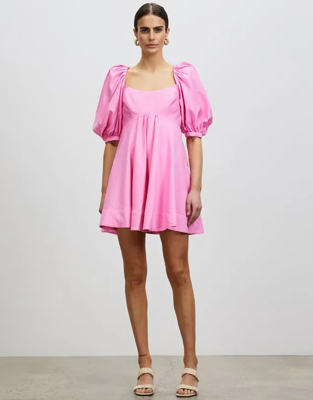 Acler Octavia Mini Dress Pink Size 8 for rent on The Volte - main image