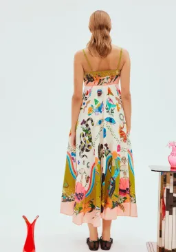 Alemais Evergreen Sundress Multi Print Size 8 for rent on The Volte - image 4