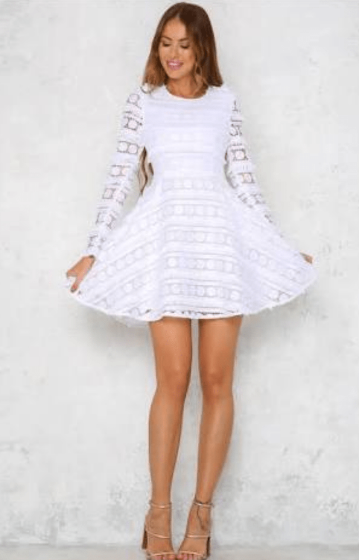 Mossman Moonlight White Dress Size 10 - Image 1