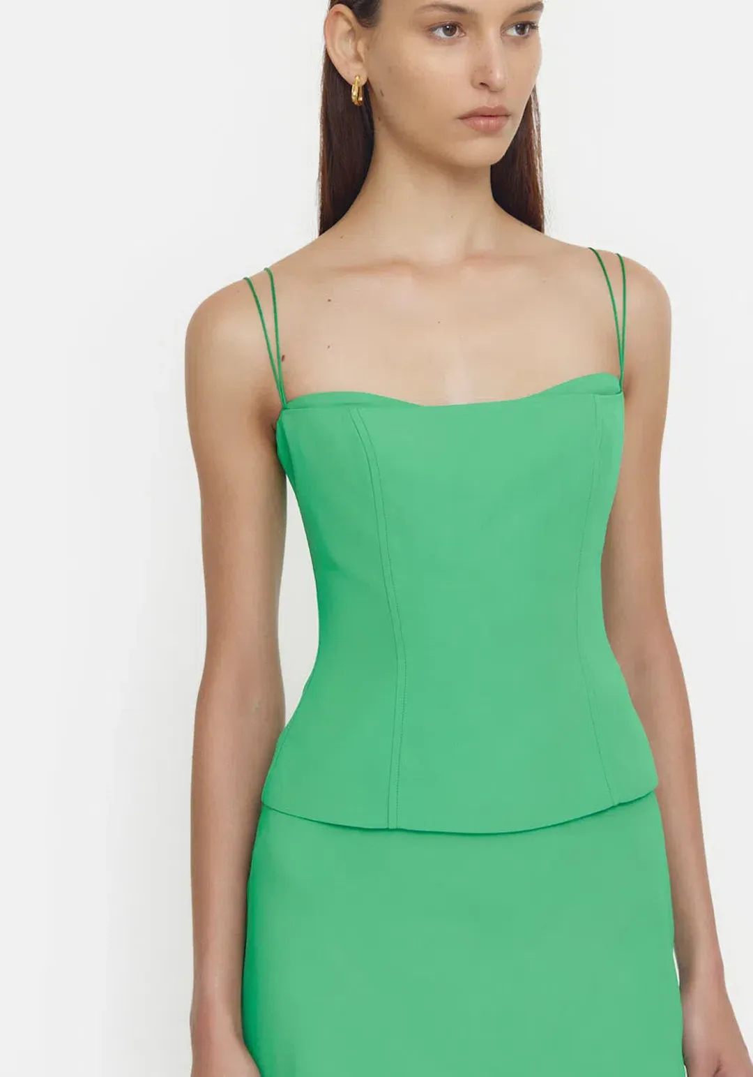 Viktoria & Woods Saxophone Top Green Size 8 for rent on The Volte - main image