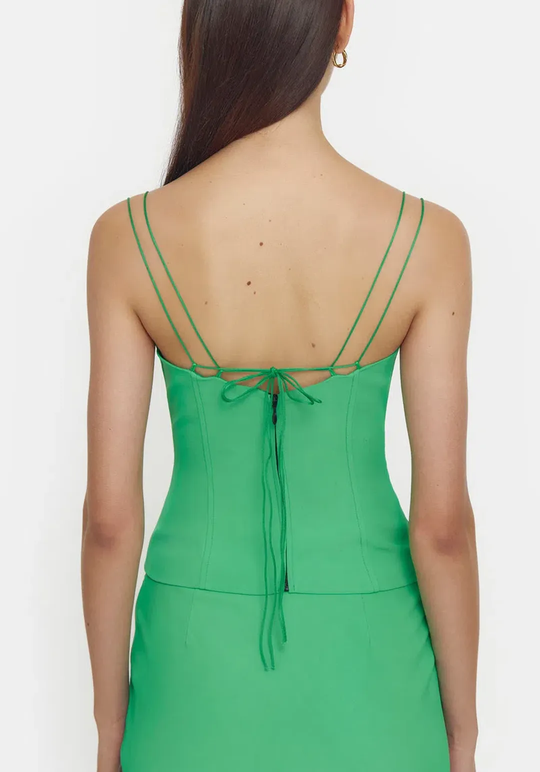 Viktoria & Woods Saxophone Top Green Size 8 for rent on The Volte - main image