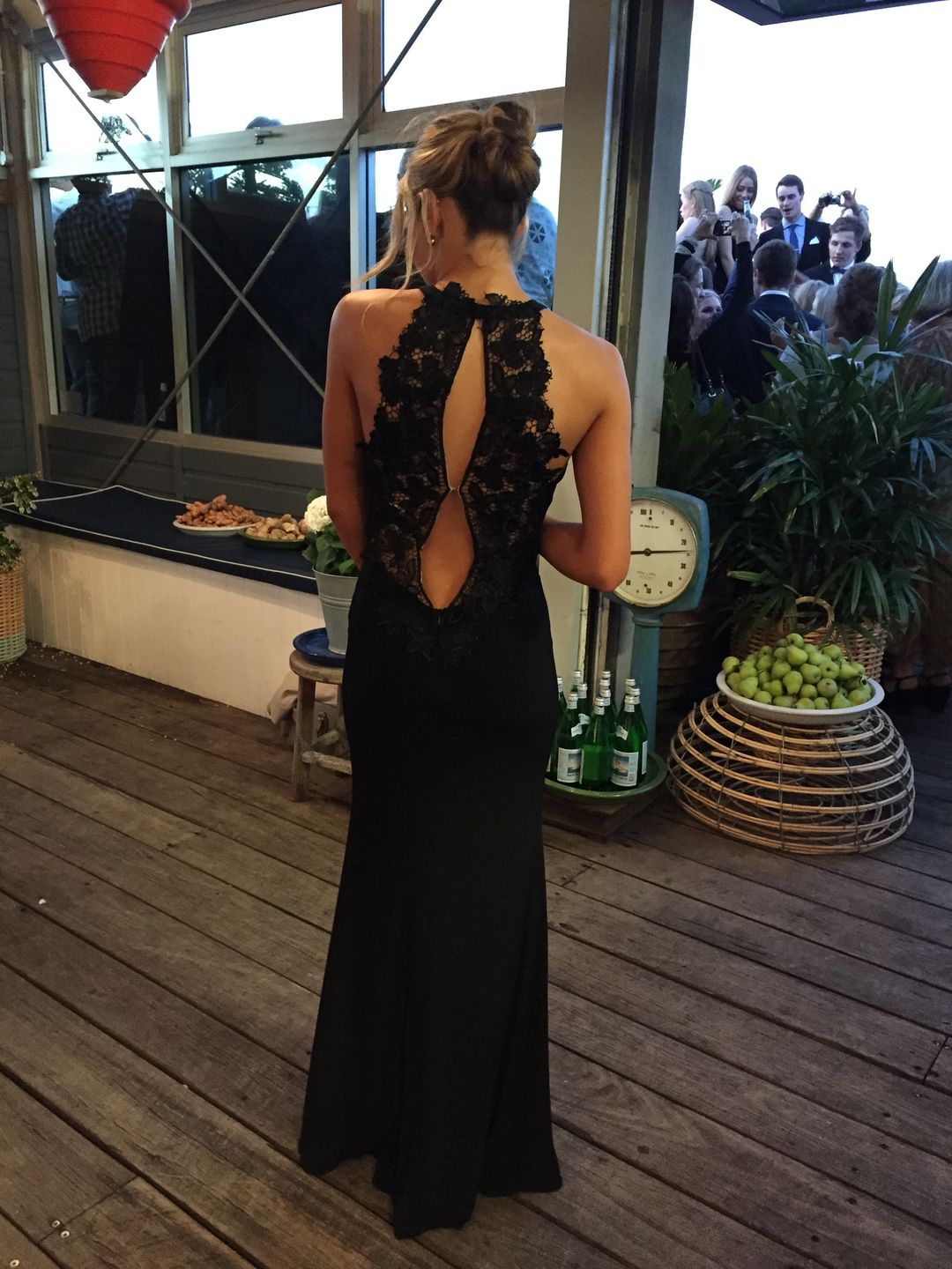 Black evening gown for rent on The Volte - main image