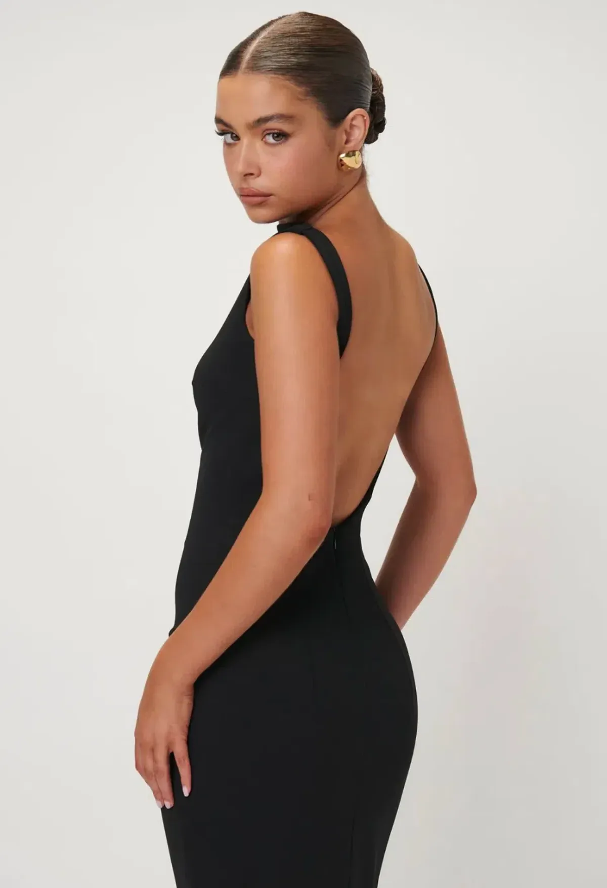 Effie Kats Verona Gown Black Size 10 - Image 3