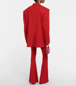 Magda Butrym Oversized Jersey Blazer Red Size 8 for rent on The Volte - image 2