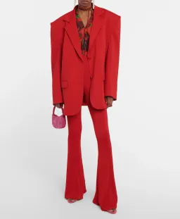 Magda Butrym Oversized Jersey Blazer Red Size 8 for rent on The Volte - image 1