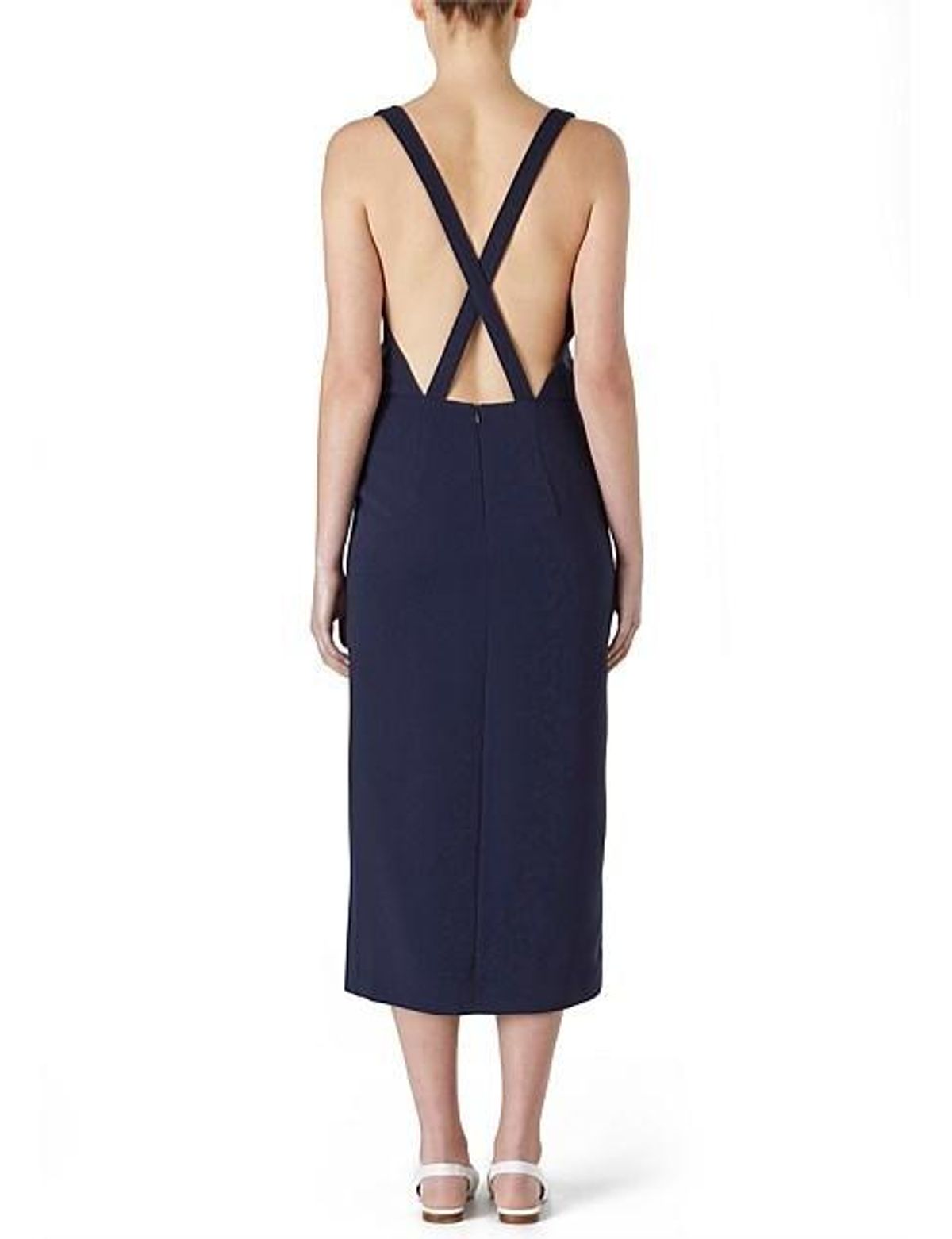 Viktoria & Woods Providence Cross Back Dress navy size 6 - Image 2