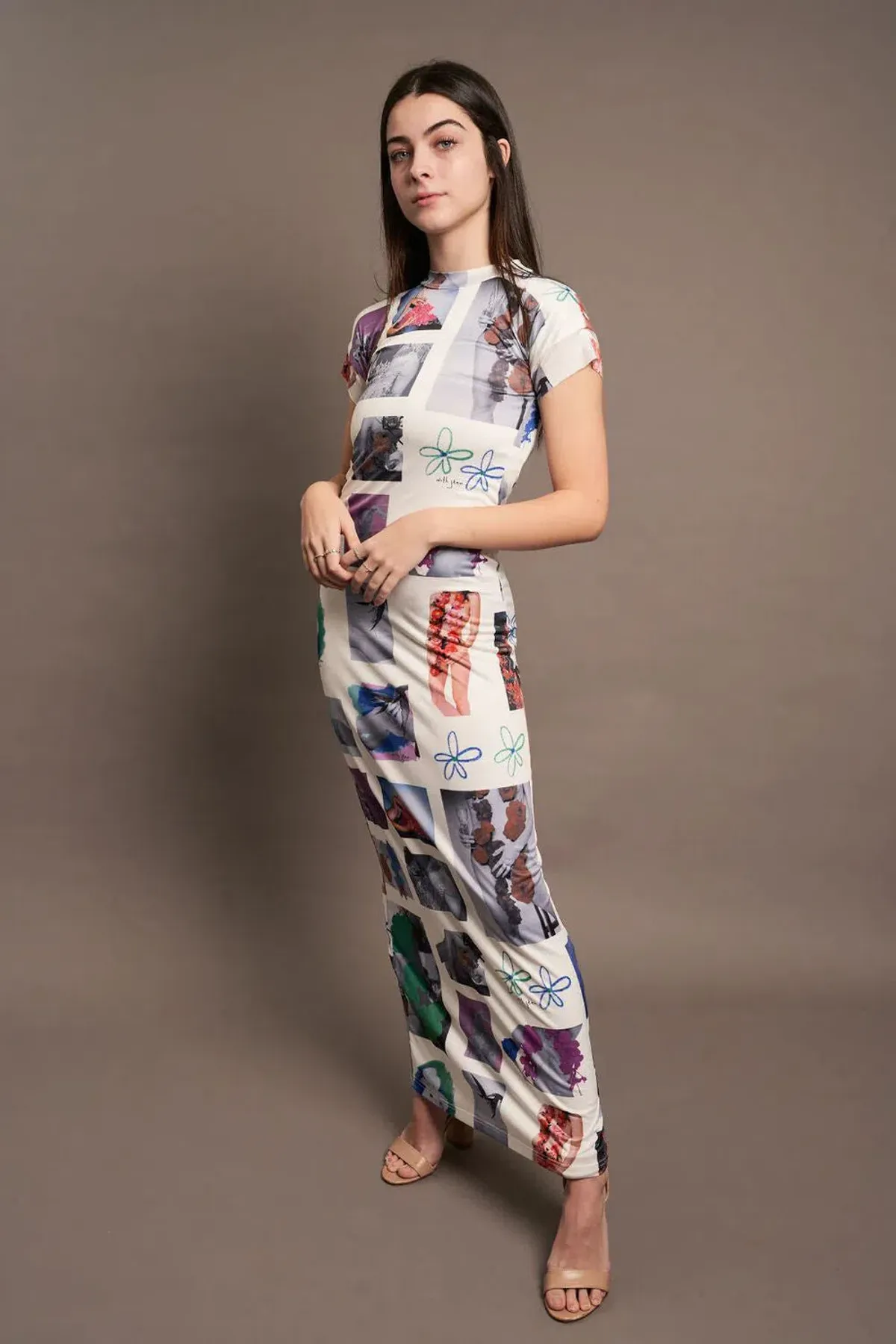 With Jean Morph Maxi Dress Print Size XS/Au 6 - Image 1
