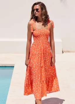 Mister Zimi Savannah Tie Dress in Koh Phi Phi Print Size 10 for rent on The Volte - image 1