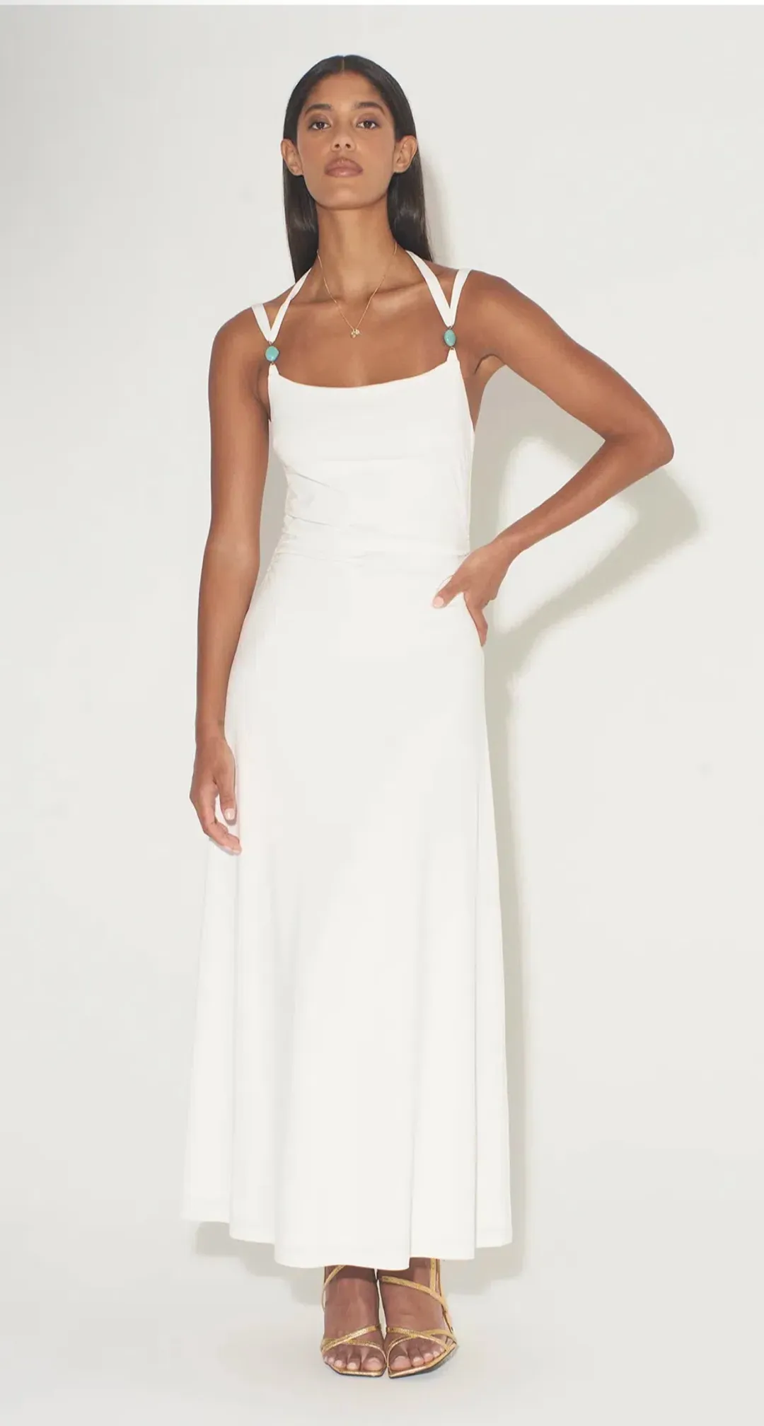 Hansen and Gretel Odessa Dress White Size S/8 for rent on The Volte - main image