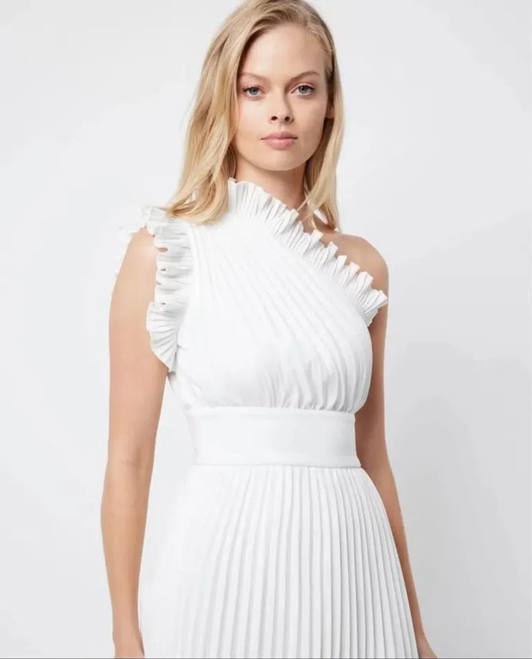 Mossman The Lady Like Midi Dress White Size 6 for rent on The Volte - main image