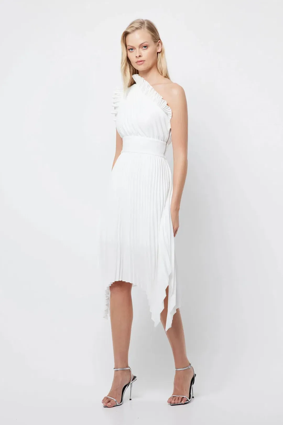 Mossman The Lady Like Midi Dress White Size 6 for rent on The Volte - main image